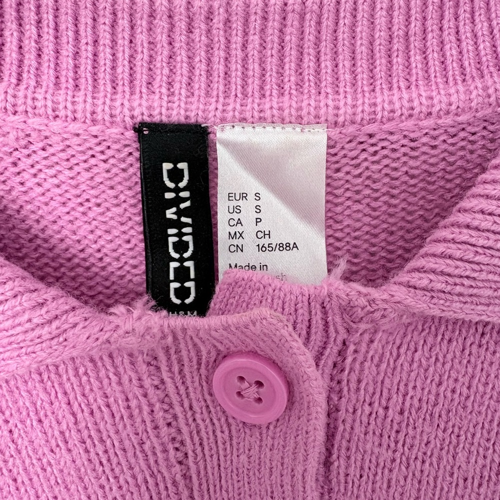 Divided Pink Polo-Style Knit Sweater - Picture 4 of 7